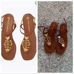 Tory Burch Capri Fish Sandals 5.5